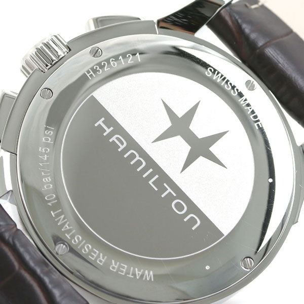 ハミルトン ジャズマスター クロノグラフ 42mm メンズ 腕時計 クオーツ H32612551 HAMILTON 時計 シルバー×ブラウン