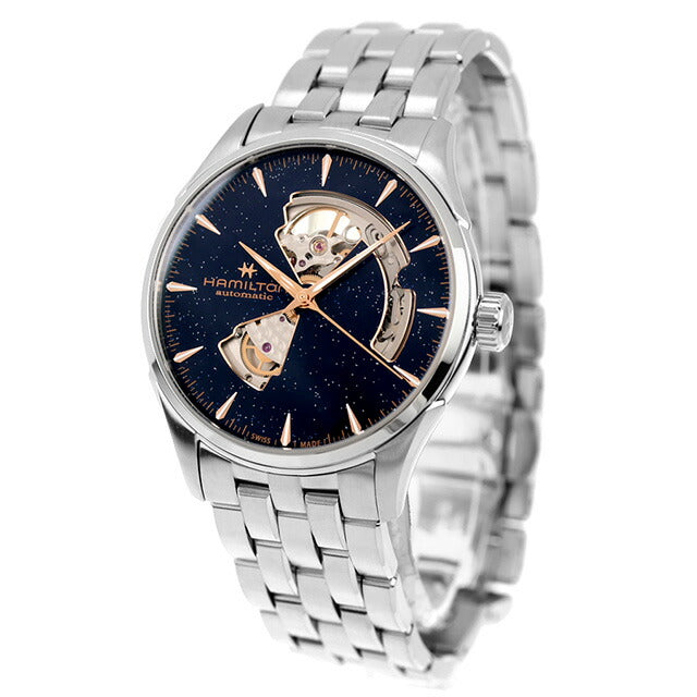 ハミルトン ジャズマスター Open Heart Auto 42mm 自動巻き 腕時計 ブランド メンズ オープンハート HAMILTON JAZZMASTER H32705140 アナログ ブルー スイス製 H32705140