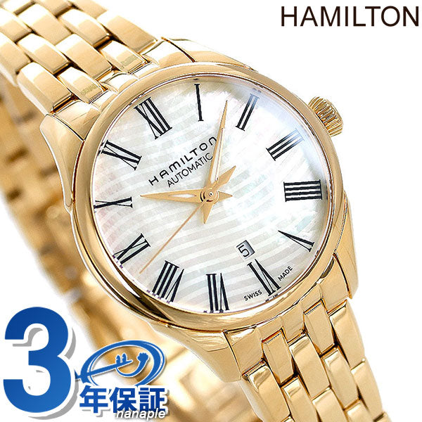 Hamilton Jazz Master 30mm Automatic Wrap Ladies H42245191 HAMILTON Watch White Shell x Rose Gold