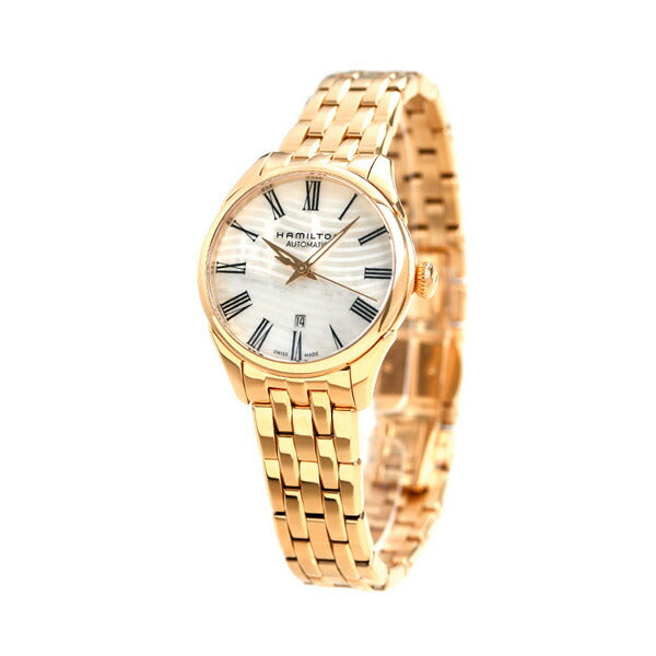 Hamilton Jazz Master 30mm Automatic Wrap Ladies H42245191 HAMILTON Watch White Shell x Rose Gold