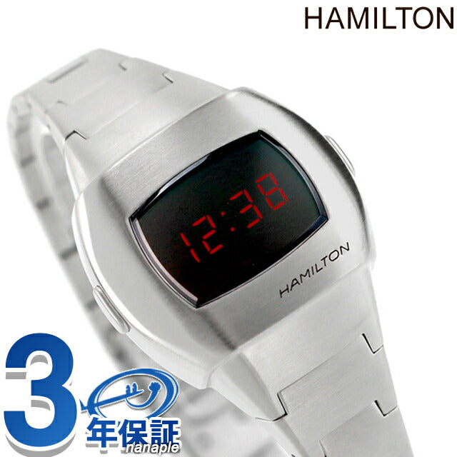 ハミルトン アメリカンクラシック PSR 74 32.5mm クォーツ 電池式 腕時計 ブランド メンズ レディース HAMILTON H52304130 デジタル ブラック 黒 スイス製 H52304130