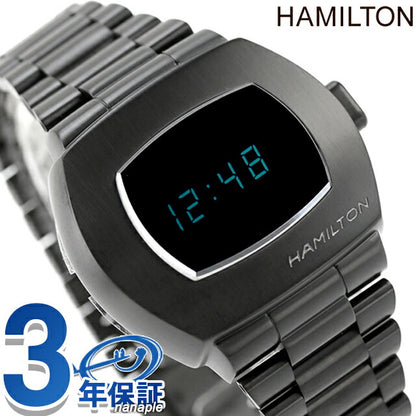 ハミルトン アメリカンクラシック PSR 41mm クォーツ 電池式 腕時計 ブランド メンズ レディース HAMILTON H52404131 デジタル オールブラック 黒 スイス製 H52404131