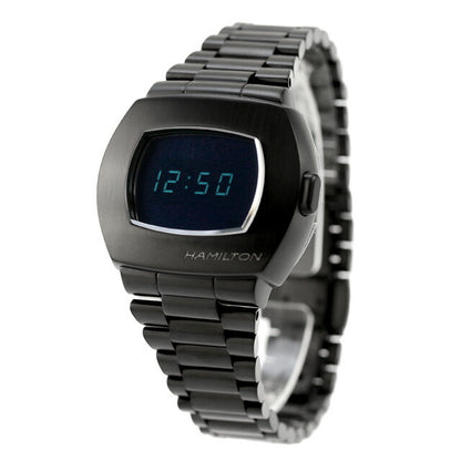 ハミルトン アメリカンクラシック PSR 41mm クォーツ 電池式 腕時計 ブランド メンズ レディース HAMILTON H52404131 デジタル オールブラック 黒 スイス製 H52404131