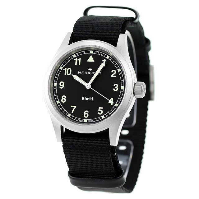 ハミルトン カーキ フィールド 38mm クオーツ 腕時計 ブランド メンズ レディース HAMILTON H69401430 アナログ ブラック 黒 スイス製 H69401430