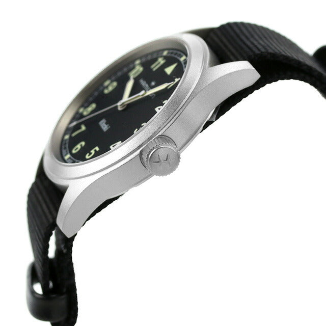 ハミルトン カーキ フィールド 38mm クオーツ 腕時計 ブランド メンズ レディース HAMILTON H69401430 アナログ ブラック 黒 スイス製 H69401430