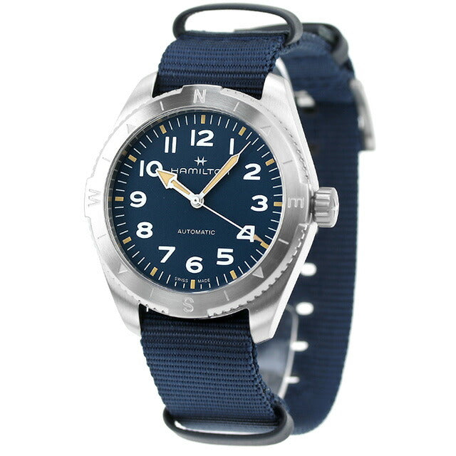 ハミルトン カーキ フィールド エクスペディション オート 41mm 自動巻き 腕時計 ブランド メンズ HAMILTON H70315940 アナログ ブルー ネイビー H70315940