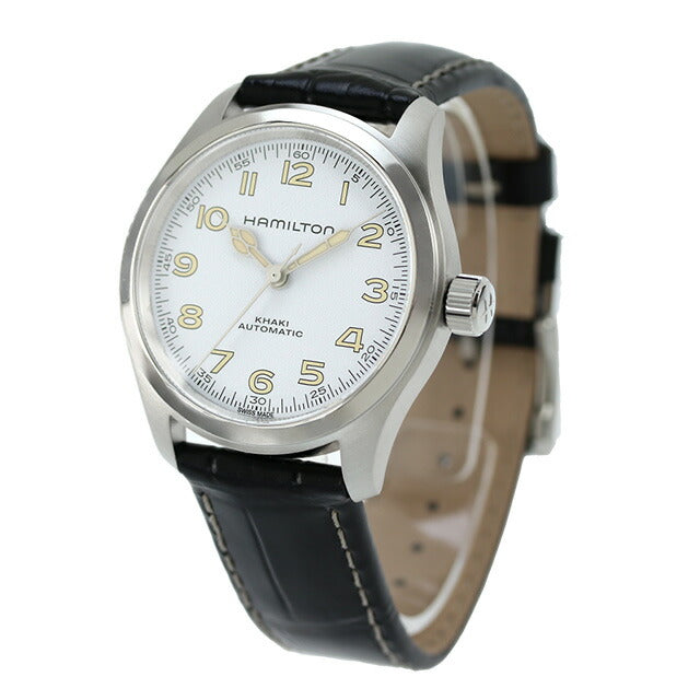 ハミルトン カーキ フィールド マーフ オート 38mm 自動巻き 腕時計 ブランド メンズ レディース HAMILTON H70405710 アナログ ホワイト ブラック 黒 スイス製 H70405710