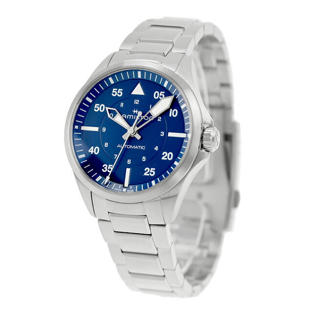 ハミルトン カーキ カーキ アビエーション カーキ パイロット 39mm 自動巻き 腕時計 ブランド メンズ HAMILTON KHAKI H76305140 アナログ ブルー スイス製 H76305140