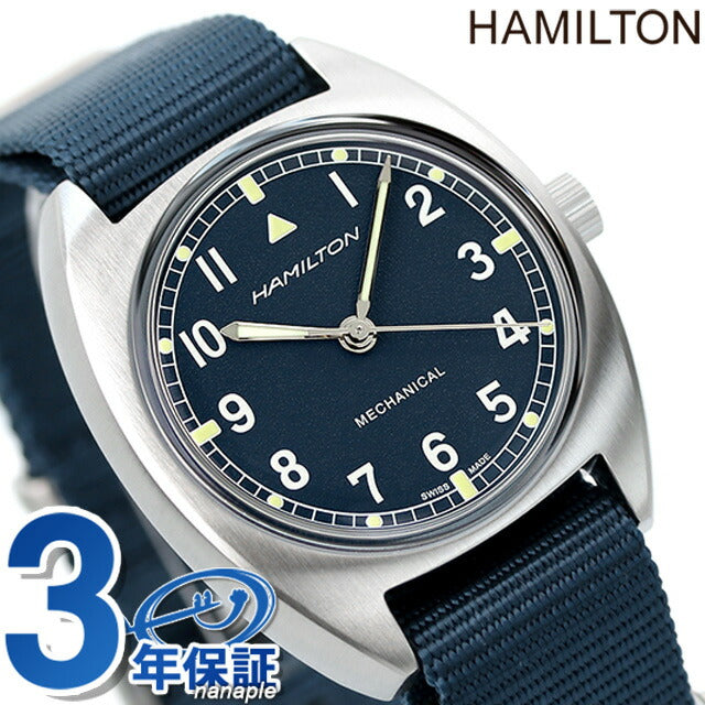 Hamilton Khaki Aviation Pilot Pioneer Mechanical Hand -rolled Mechanical Watch Brand Men H76419941 Analog Blue Navy