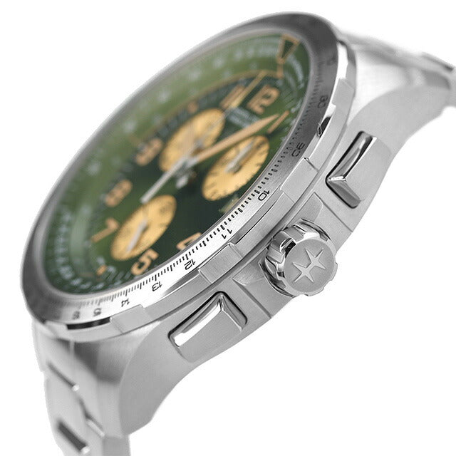 汉密尔顿卡其色航空X-Wind Quartz Watch Brand Men H77932160由Analog Green Switzerland制造