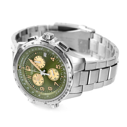 汉密尔顿卡其色航空X-Wind Quartz Watch Brand Men H77932160由Analog Green Switzerland制造