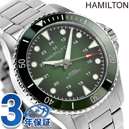 ハミルトン カーキ ネイビー スキューバ オート 43mm 自動巻き 腕時計 ブランド メンズ HAMILTON H82525160 アナログ グリーン