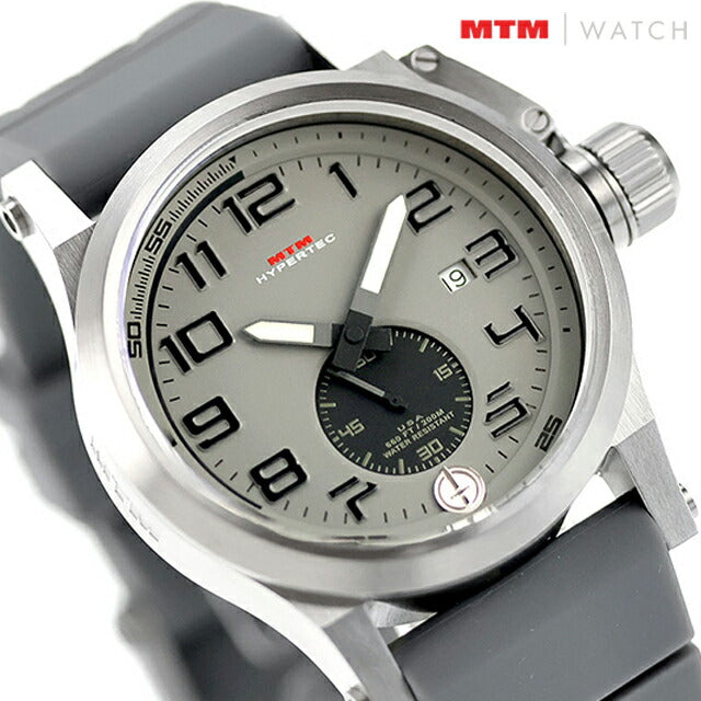 エム ティー エム ハイパーテック クォーツ 電池式 腕時計 ブランド メンズ MTM HC1-SS4-GREY-GR2S-A アナログ グレー HC1-SS4-GREY-GR2S-A