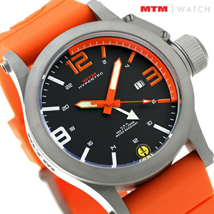 M HYPERTEC Quartz Watch Brand Men MTM HYP-SG44-ORNG-OR2S-A Analog Black Orange Black