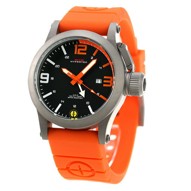 M HYPERTEC Quartz Watch Brand Men MTM HYP-SG44-ORNG-OR2S-A Analog Black Orange Black