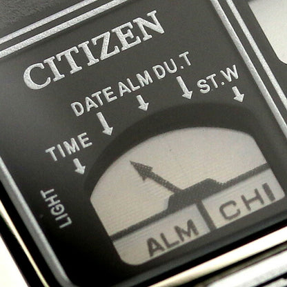 Citizen Records Label Anadisy Temp Watch Brand Chronograph Termeter Analog Digital JG2101-78E Citizen Silver Men