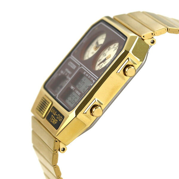 公民唱片公司Anadisi Temp Watch Brand Chronography Termerter模拟数字JG2103-72X公民金色