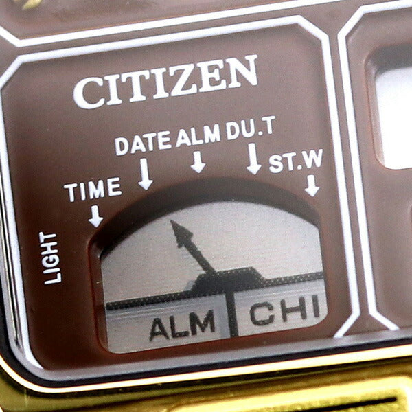 Citizen Record Label Anadisi Temp Watch Brand Chronograph Termeter Analog Digital JG2103-72X CITIZEN Gold Men&