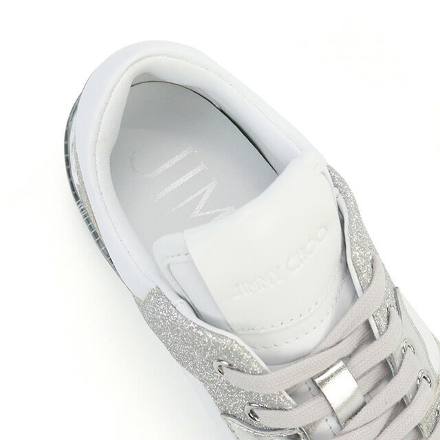 Jimmy Choo Sneakers Ladies Brand JIMMY CHOO Leather Florent-F White Shoes Select JICFLORENTFA