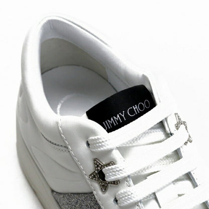 Jimmy Choo Sneakers Ladies Brand JIMMY CHOO Leather Hawaii-F White Shoes Select Model JICHAWAIIIFI