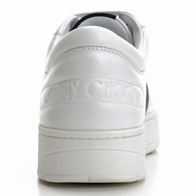 Jimmy Choo Sneakers Ladies Brand JIMMY CHOO Leather Hawaii-F White Shoes Select Model JICHAWAIIIFI