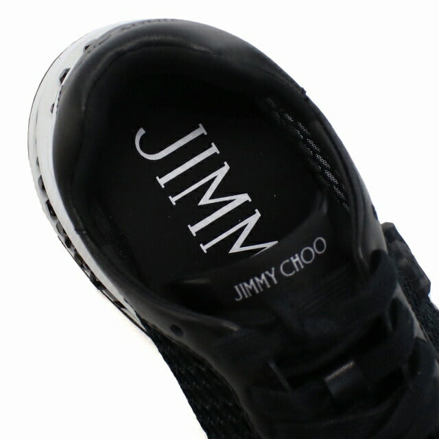 Jimmy Choo Sneakers Ladies Brand JIMMY CHOO MEMPHIS LACE UP-F Black Shoes Select model JICMEMPHILAUPFB