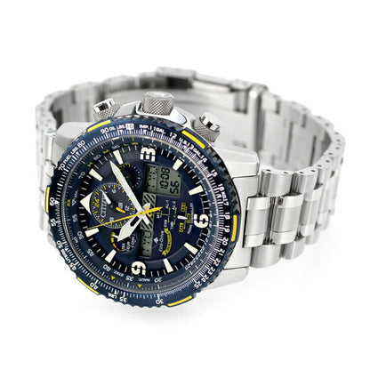 Citizen Promaster Angels Eco Drive电台观看品牌计时码表太阳能无线电公民JY8078-52L海军