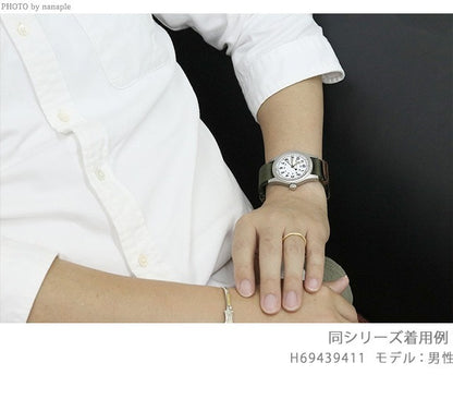 ハミルトン 腕時計 ブランド メンズ カーキ フィールド 38mm 手巻き H69439931 ブラック グリーン H69439931