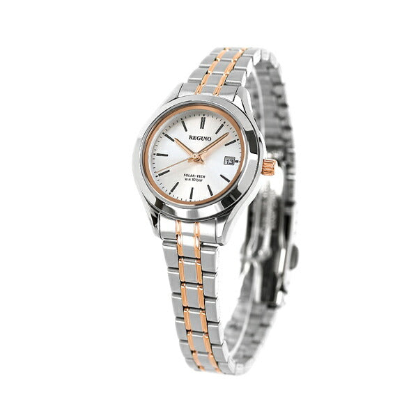 Citizen Watch Brand Eco Drive Solar Ladies Watch Brand KM4-139-91 CITIZEN Regno Silver Pink Gold