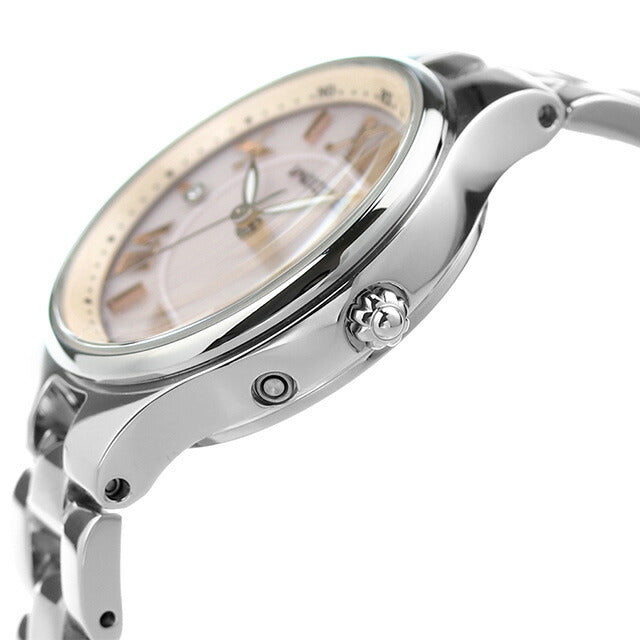 シチズン ウィッカ エコドライブ ソーラー電波時計 腕時計 ブランド レディース CITIZEN KS1-813-91 アナログ ピンクラメ KS1-813-91
