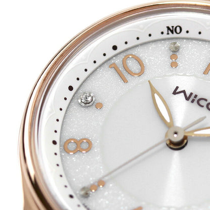 シチズン ウィッカ ソーラーテック電波 腕時計 ブランド レディース 電波ソーラー CITIZEN wicca KS1-864-13 アナログ シルバー ピンクゴールド KS1-864-13