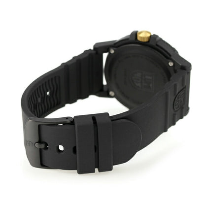 ルミノックス LEATHERBACK SEA TURTLE GIANT 0320 腕時計 ブランド メンズ 0325.GP アナログ ゴールド ブラック 黒 スイス製 l0325-GP