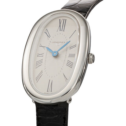 ロンジン サンフォネット クォーツ 電池式 腕時計 ブランド レディース LONGINES L2.305.4.71.0 アナログ シルバー ブラック 黒 スイス製 L2-305-4-71-0
