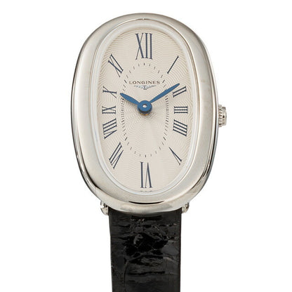 ロンジン サンフォネット クォーツ 電池式 腕時計 ブランド レディース LONGINES L2.305.4.71.0 アナログ シルバー ブラック 黒 スイス製 L2-305-4-71-0
