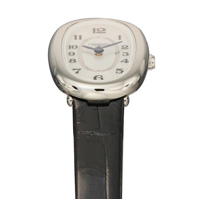 ロンジン サンフォネット クォーツ 電池式 腕時計 ブランド レディース LONGINES L2.305.4.83.0 アナログ ホワイトシェル ブラック 黒 L2-305-4-83-0