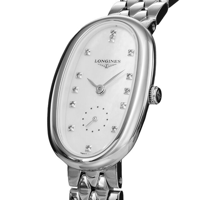 ロンジン サンフォネット クォーツ 電池式 腕時計 ブランド レディース LONGINES L2.306.4.87.6 アナログ ホワイトシェル 白 スイス製 L2-306-4-87-6