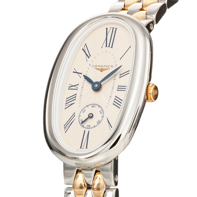 ロンジン サンフォネット クォーツ 電池式 腕時計 ブランド レディース LONGINES L2.306.5.71.7 アナログ シルバー ピンクゴールド L2-306-5-71-7