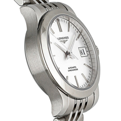 ロンジン レコード 自動巻き 腕時計 ブランド レディース LONGINES L2.320.4.72.6 アナログ シルバー スイス製 L2-320-4-72-6