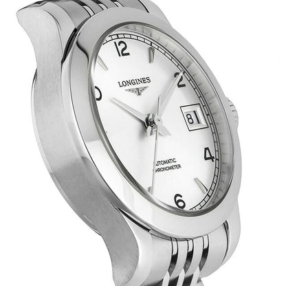 ロンジン レコード 自動巻き 腕時計 ブランド レディース LONGINES L2.320.4.76.6 アナログ シルバー スイス製 L2-320-4-76-6