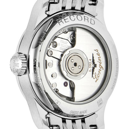 ロンジン レコード 自動巻き 腕時計 ブランド レディース LONGINES L2.320.4.76.6 アナログ シルバー スイス製 L2-320-4-76-6