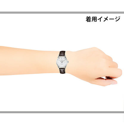 ロンジン レコード 自動巻き 腕時計 ブランド レディース LONGINES L2.321.4.72.2 アナログ シルバー ブラウン スイス製 L2-321-4-72-2