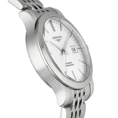ロンジン レコード 自動巻き 腕時計 ブランド レディース LONGINES L2.321.4.72.6 アナログ シルバー スイス製 L2-321-4-72-6