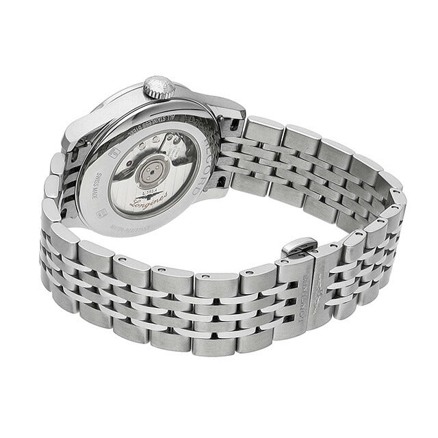 ロンジン レコード 自動巻き 腕時計 ブランド レディース LONGINES L2.321.4.72.6 アナログ シルバー スイス製 L2-321-4-72-6