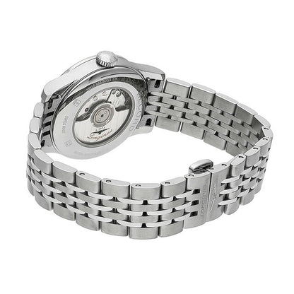 ロンジン レコード 自動巻き 腕時計 ブランド レディース LONGINES L2.321.4.72.6 アナログ シルバー スイス製 L2-321-4-72-6