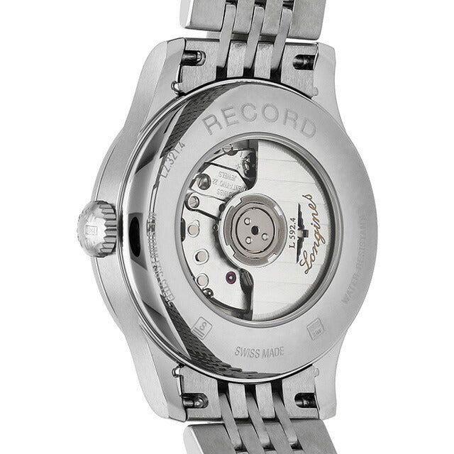 ロンジン レコード 自動巻き 腕時計 ブランド レディース LONGINES L2.321.4.72.6 アナログ シルバー スイス製 L2-321-4-72-6