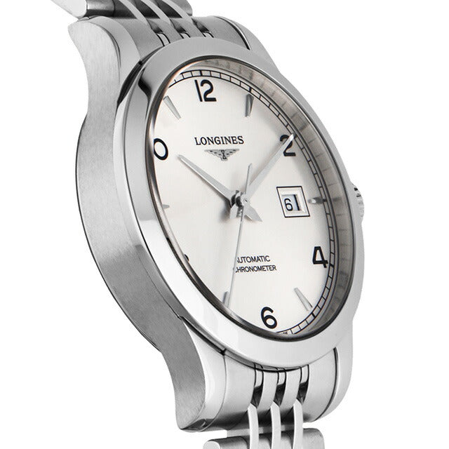 ロンジン レコード 自動巻き 腕時計 ブランド レディース LONGINES L2.321.4.76.6 アナログ シルバー スイス製 L2-321-4-76-6