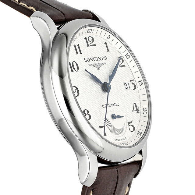 ロンジン マスターコレクション 自動巻き 腕時計 ブランド メンズ LONGINES L2.708.4.78.3 アナログ ホワイト ブラウン 白 スイス製 L2-708-4-78-3