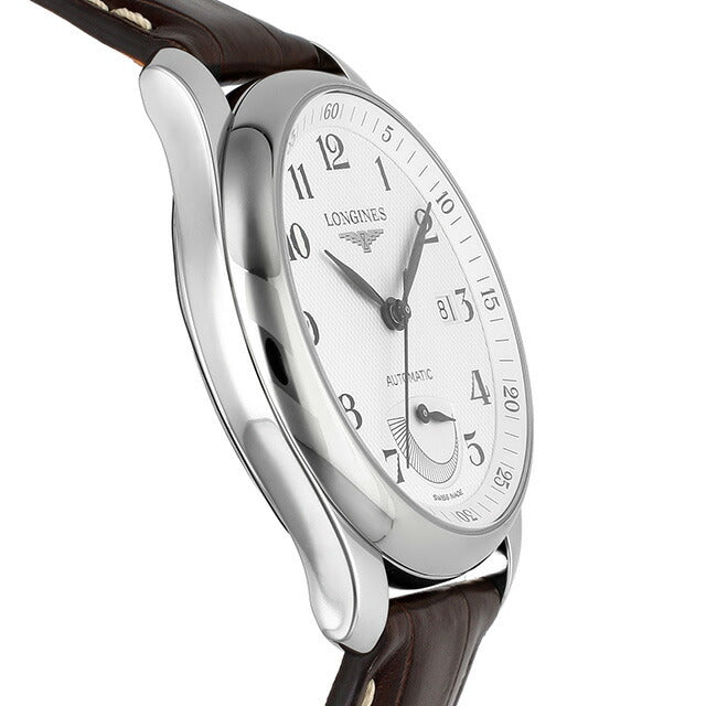 ロンジン マスターコレクション 自動巻き 腕時計 ブランド メンズ LONGINES L2.908.4.78.3 アナログ シルバー ブラウン スイス製 L2-908-4-78-3