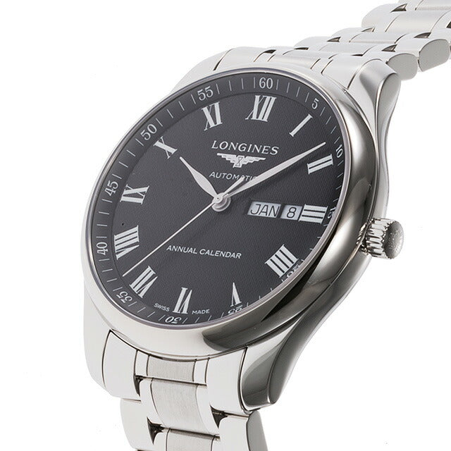 ロンジン マスターコレクション 自動巻き 腕時計 ブランド メンズ LONGINES L2.920.4.51.6 アナログ ブラック 黒 スイス製 L2-920-4-51-6