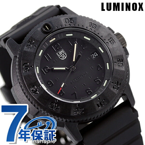 ルミノックス ネイビーシールズ 3000 エボ 43mm メンズ 腕時計 ブランド 3001.EVO.BO オールブラック 黒 l3001-EVO-BO